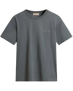 Woolrich Tops ,Grijs ,Katoen Cotton Graphic T-Shirt