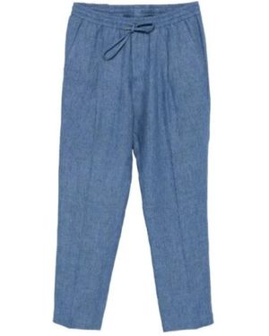 BRIGLIA Straight Trousers - Blue