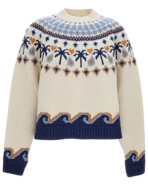 Alanui Round-Neck Knitwear - Azul