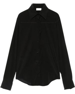 Mazzarelli Overhemden ,Zwart ,Gea Shirt