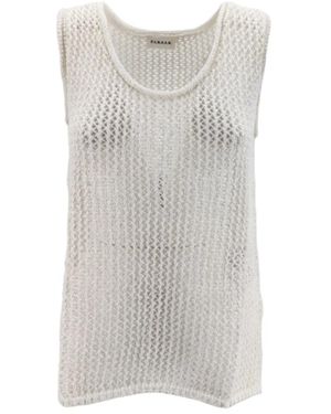 P.A.R.O.S.H. Sleeveless Tops - Grigio
