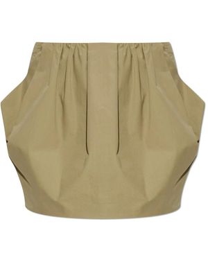 Balmain Rokken ,Groen ,Katoen Cotton Poplin Ballonrok