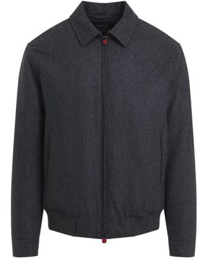 Kiton Bomber Jackets - Blue