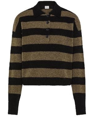 CYCLE Vera Polo Met Lange Mouwen - Zwart