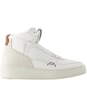 A_COLD_WALL* Schoenen ,Leer Leren Hi Top Sneakers - Naturel