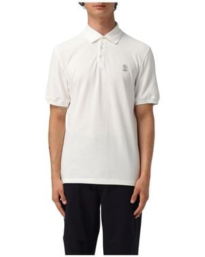 Brunello Cucinelli Polo Shirts - Wit