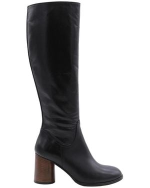 DONNA LEI Heeled Boots - Black