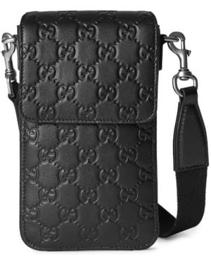 Gucci Gg Emblem Hülle Für Iphone - Schwarz
