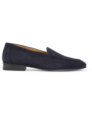 The Row Dunkelblauer sophie loafer