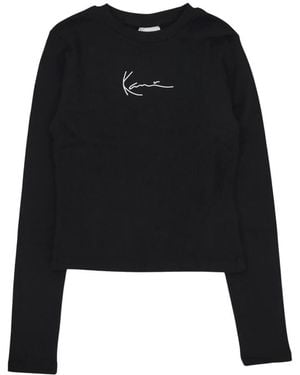 Karlkani Long Sleeve Tops - Negro