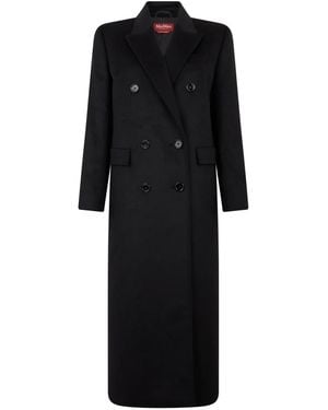 Max Mara Double-Breasted Coats - Black