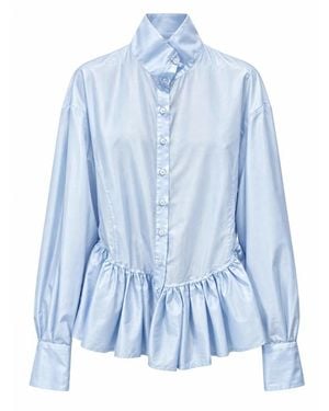 Thelatest Elaine Shirt - Blau