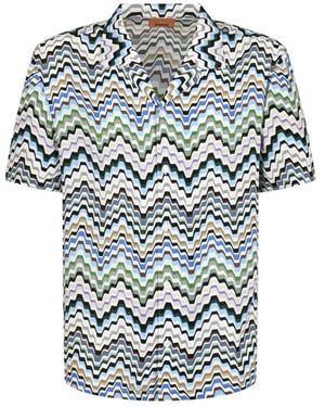 Missoni Short Sleeve Shirts - Blu