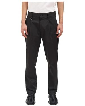 Paolo Pecora Slim-Fit Trousers - Black