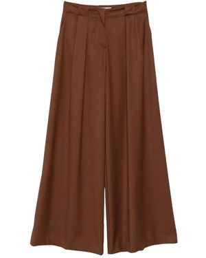 Ermanno Scervino Wide Trousers - Brown