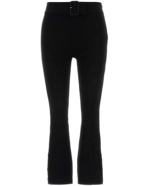 Courreges Cropped Trousers - Black