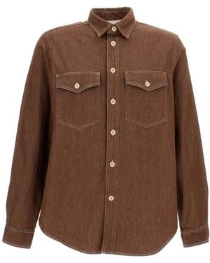 Paul Smith Denim Shirts - Brown