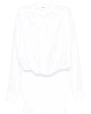 ANDAMANE Kleedjes ,Wit ,Katoen Rania Shirred Dress