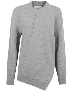 Jil Sander Round-Neck Knitwear - Gris