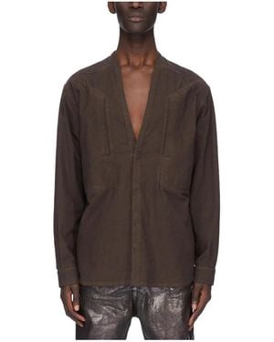Rick Owens Casual Shirts - Marrón