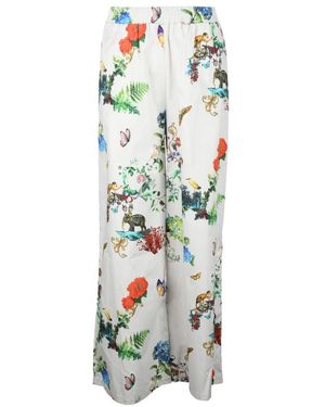 Snobby Sheep Broeken ,Veelkleurig ,Katoen Katoenen Casual Broek - Groen