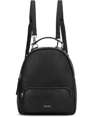 Kazar Urbaner Lederrucksack - Schwarz