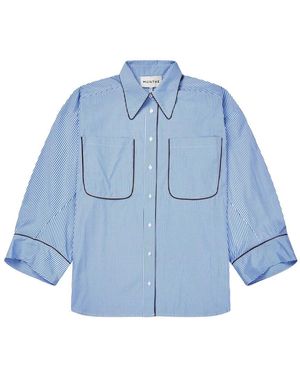 Munthe Overhemden ,Blauw ,Shirts