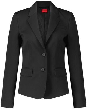 BOSS Blazer sartoriale aredana con lana - Nero