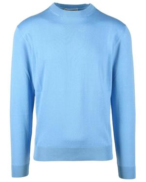 FILIPPO DE LAURENTIIS Round-Neck Knitwear - Blue