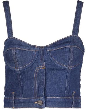 Moschino Sleeveless Tops - Blu