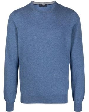 Barba Napoli Cashmere Knitwear - Blue