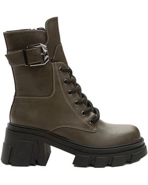 KEDDO Lace-Up Boots - Brown