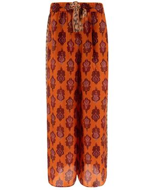 Zimmermann Wide Trousers - Orange