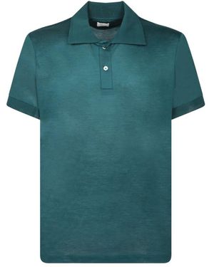 Daniele Fiesoli Grünes Polo Mit Kontrastkragen