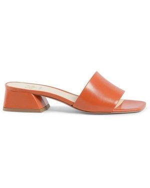 19V69 Italia by Versace Heeled Mules - Orange