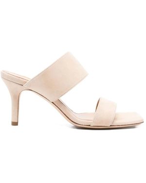 Aeyde Heeled Mules - Blanc