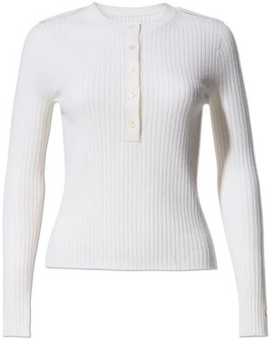 Perfect Moment V-Neck Knitwear - White