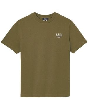 A.P.C. T-Shirts - Green