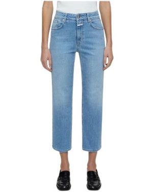 Closed Cropped Jeans - Blue