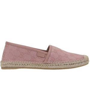 Gucci Logo Slip-On Espadrilles - Grijs