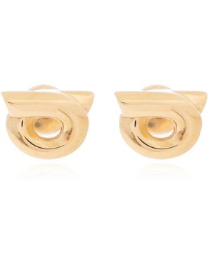 Ferragamo Gancini Oorbellen - Wit