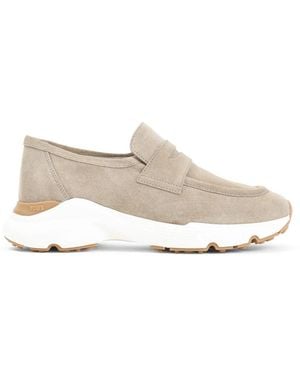 Tod's Schoenen ,Leer Sport Runner - Wit
