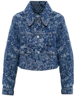 Ganni Denim Jackets - Blue