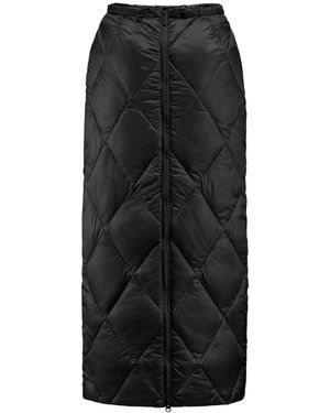 Bomboogie Gonna in nylon brillante con zip - Nero