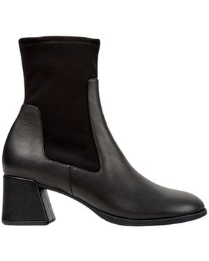 Camper Schoenen ,Zwart ,Leer Kora Heeled Boot