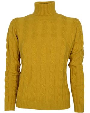 Cashmere Company Turtlenecks - Yellow