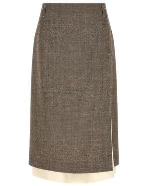 Tela Midi Skirts - Brown