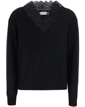 Jucca Truien & Vesten ,Zwart ,V-Hals Top