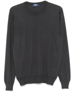 Fedeli Kaschmir seide grauer pullover