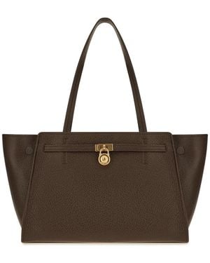 Michael Kors Hamilton Moderne Große Ledertasche - Braun